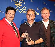 Narrhalla Präsident Günther Grauer, Sigi-Sommer-Taler 2017 Preisträger Günter Grünwald, Laudator Christian Springer (©Foto: Martin Schmitz)
